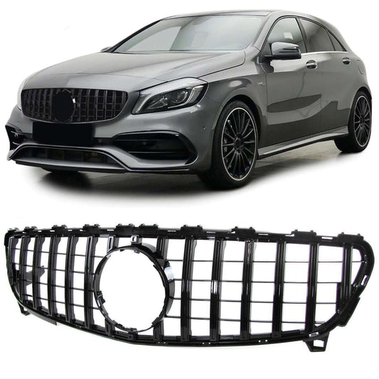 Calandre Panamericana Noir Brillant Mercedes Classe A Facelift W176