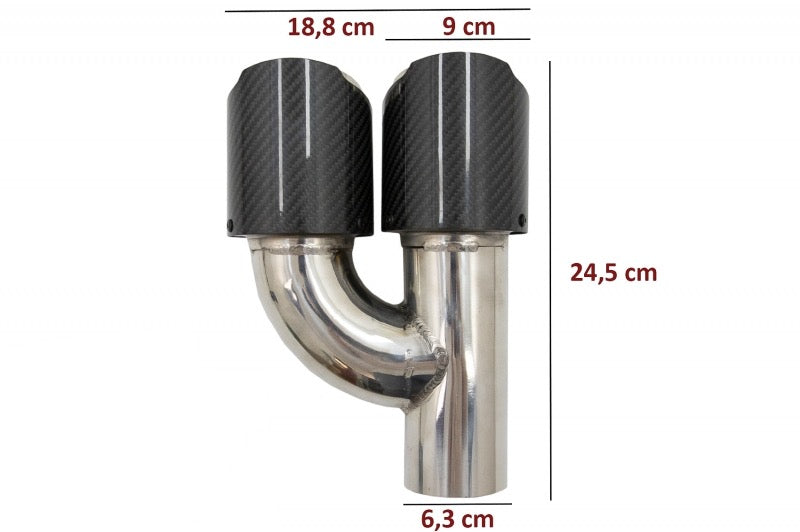 Embouts D’échappement carbone 90mm