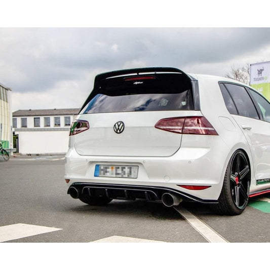 Diffuseur Arrière Noir Brillant MAXTON VW golf 7 GTI Clubsport