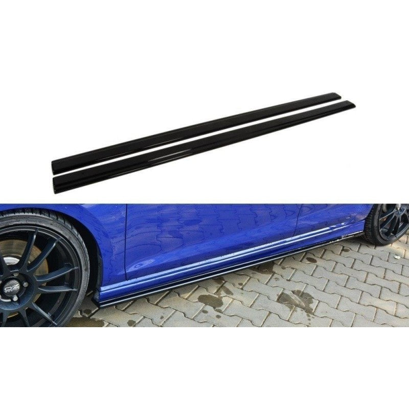 Rajouts Bas de Caisse MAXTON Noir Brillant VW Golf 7R R-Line