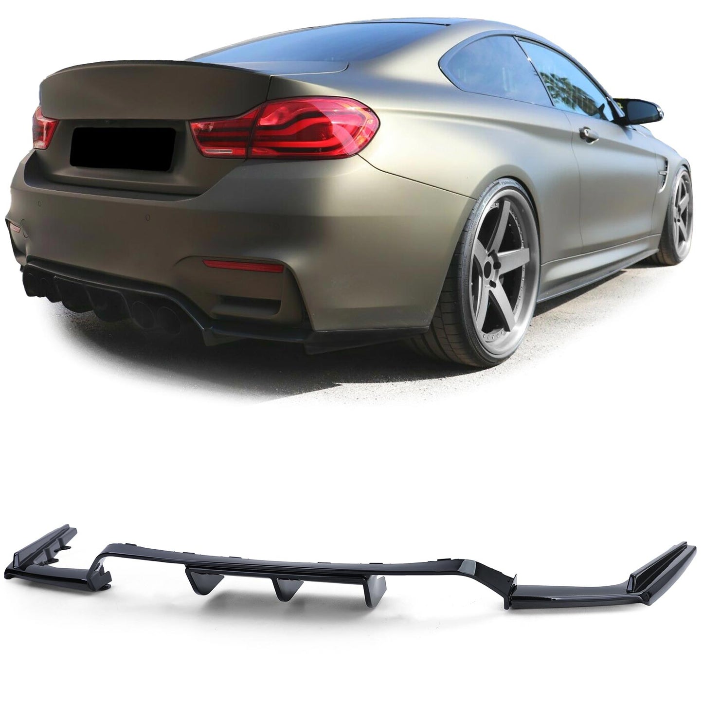 Diffuseur Noir Brillant Bmw M3 F80 M4 F82